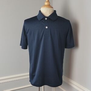CAT & JACK & THE CHILDREN'S PLACE Bundle of 2 Navy Blue Performance Polo Shirts